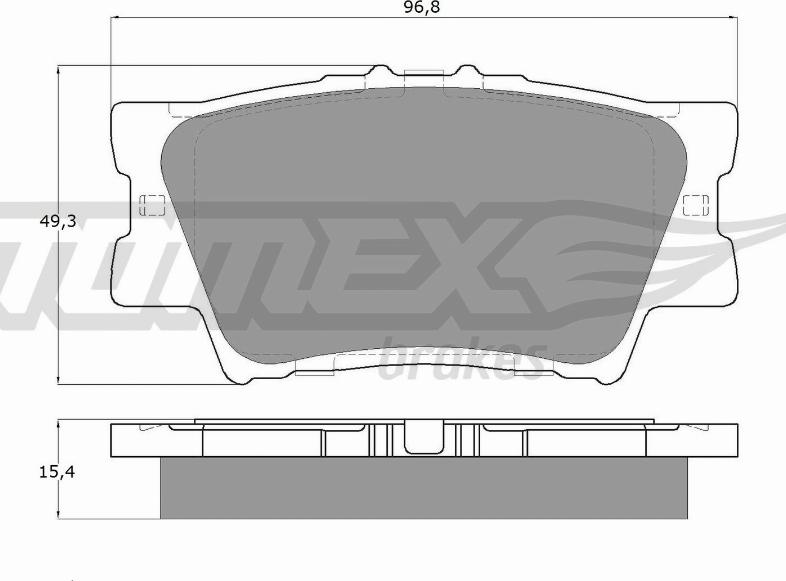 TOMEX brakes TX 15-73 - Гальмівні колодки, дискові гальма autocars.com.ua