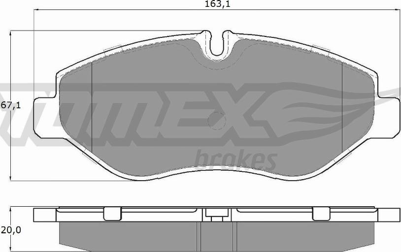 TOMEX brakes TX 15-86 - Гальмівні колодки, дискові гальма autocars.com.ua
