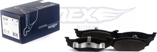 TOMEX brakes TX 15-91 - Гальмівні колодки, дискові гальма autocars.com.ua