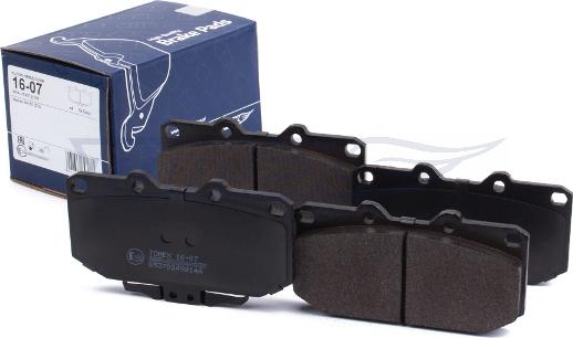 TOMEX brakes TX 16-07 - Гальмівні колодки, дискові гальма autocars.com.ua