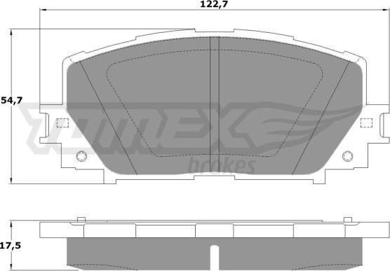 TOMEX brakes TX 16-10 - Тормозные колодки, дисковые, комплект autodnr.net