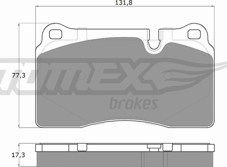 TOMEX brakes TX 16-72 - Гальмівні колодки, дискові гальма autocars.com.ua