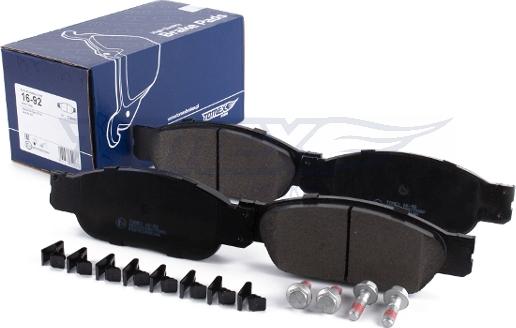 TOMEX brakes TX 16-92 - Гальмівні колодки, дискові гальма autocars.com.ua