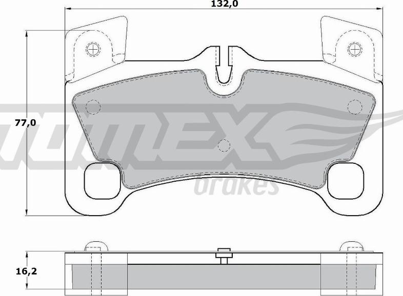 TOMEX brakes TX 17-15 - Гальмівні колодки, дискові гальма autocars.com.ua