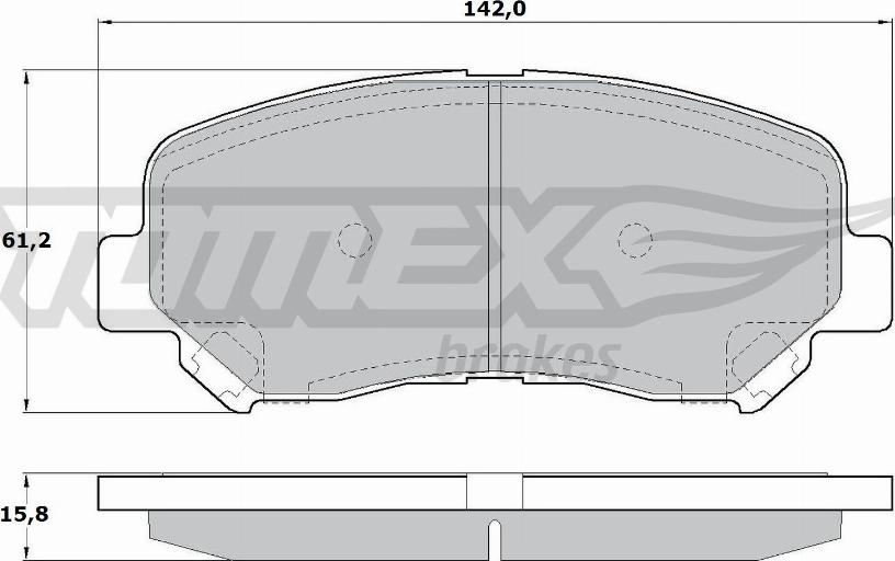 TOMEX brakes TX 17-25 - Гальмівні колодки, дискові гальма autocars.com.ua