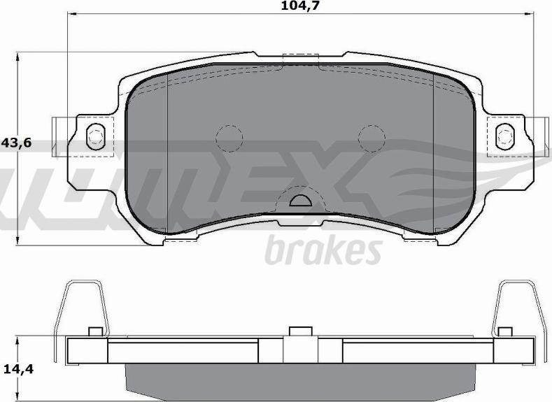 TOMEX brakes TX 17-26 - Гальмівні колодки, дискові гальма autocars.com.ua