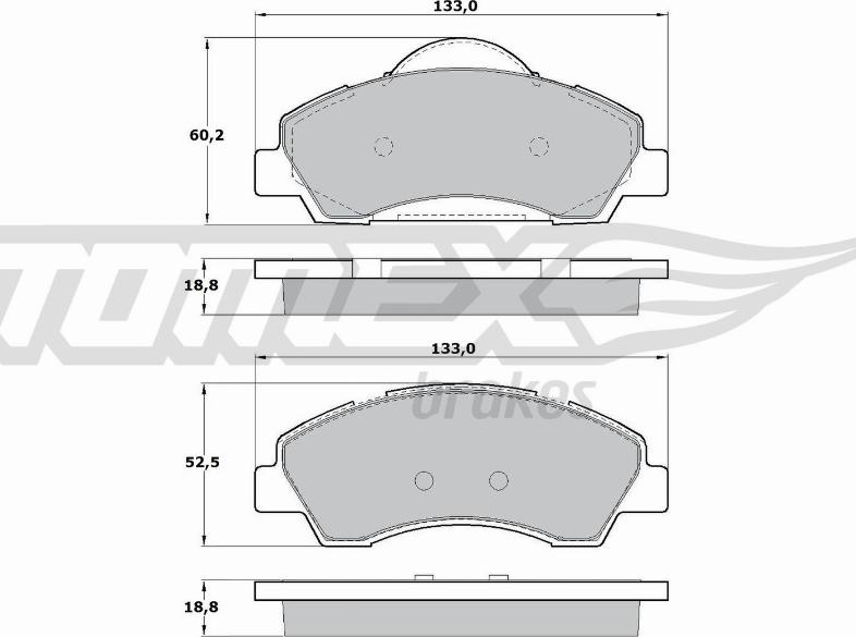 TOMEX brakes TX 17-28 - Гальмівні колодки, дискові гальма autocars.com.ua