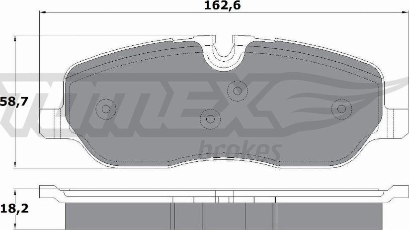 TOMEX brakes TX 17-71 - Гальмівні колодки, дискові гальма autocars.com.ua