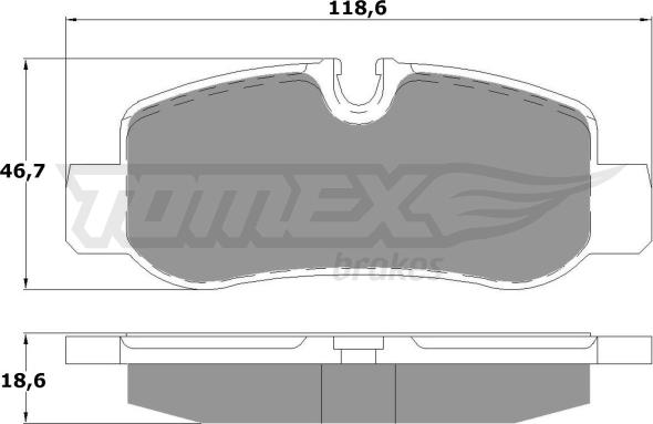 TOMEX brakes TX 17-81 - Гальмівні колодки, дискові гальма autocars.com.ua