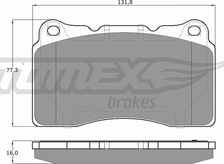 TOMEX brakes TX 17-961 - Гальмівні колодки, дискові гальма autocars.com.ua