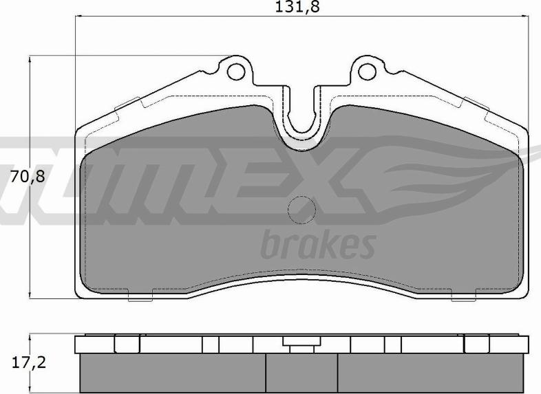 TOMEX brakes TX 18-01 - Гальмівні колодки, дискові гальма autocars.com.ua