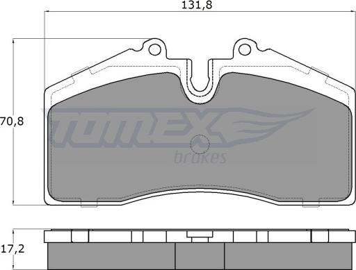 TOMEX brakes TX 18-01 - Тормозные колодки, дисковые, комплект autodnr.net