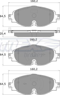 TOMEX brakes TX 18-05 - Гальмівні колодки, дискові гальма autocars.com.ua