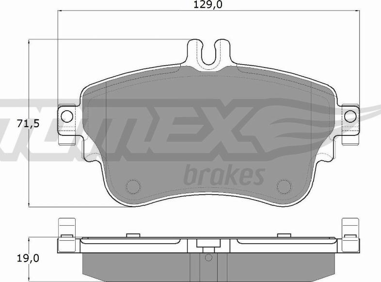 TOMEX brakes TX 18-07 - Гальмівні колодки, дискові гальма autocars.com.ua