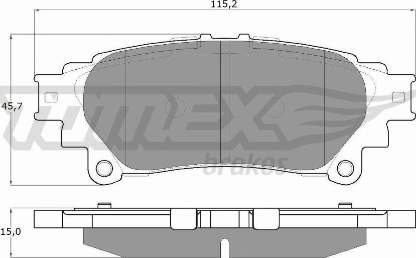 TOMEX brakes TX 18-40 - Гальмівні колодки, дискові гальма autocars.com.ua