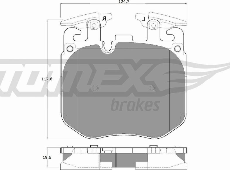 TOMEX brakes TX 18-50 - Гальмівні колодки, дискові гальма autocars.com.ua