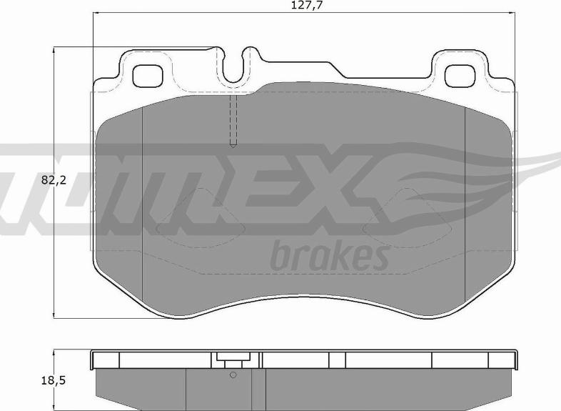 TOMEX brakes TX 18-51 - Гальмівні колодки, дискові гальма autocars.com.ua