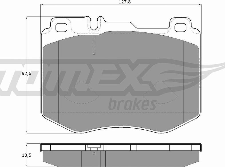 TOMEX brakes TX 18-52 - Тормозные колодки, дисковые, комплект autodnr.net