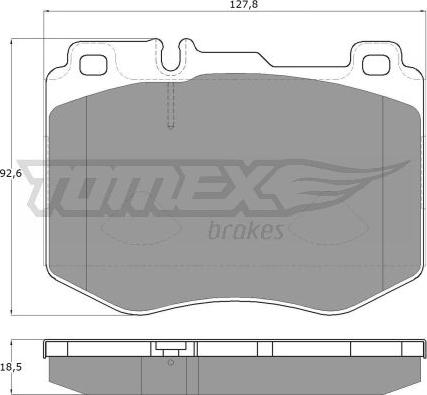 TOMEX brakes TX 18-52 - Гальмівні колодки, дискові гальма autocars.com.ua