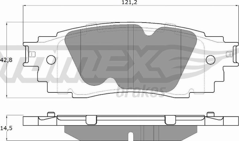 TOMEX brakes TX 18-98 - Гальмівні колодки, дискові гальма autocars.com.ua