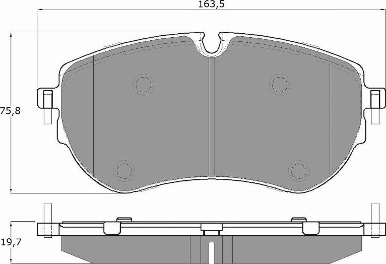 TOMEX brakes TX 19-13 - Гальмівні колодки, дискові гальма autocars.com.ua