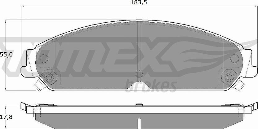 TOMEX brakes TX 19-20 - Гальмівні колодки, дискові гальма autocars.com.ua