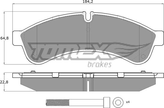 TOMEX brakes TX 19-30 - Гальмівні колодки, дискові гальма autocars.com.ua