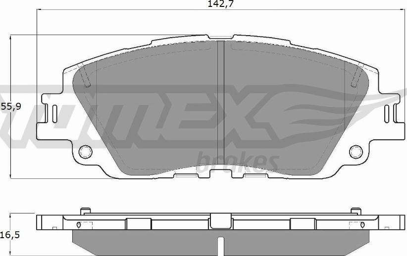 TOMEX brakes TX 19-64 - Гальмівні колодки, дискові гальма autocars.com.ua