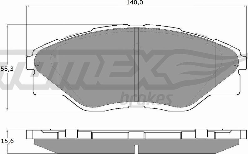 TOMEX brakes TX 19-72 - Гальмівні колодки, дискові гальма autocars.com.ua