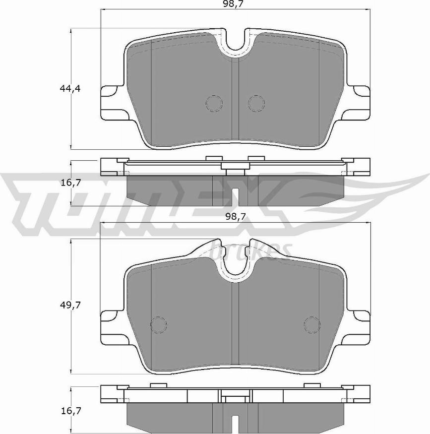 TOMEX brakes TX 19-85 - Гальмівні колодки, дискові гальма autocars.com.ua