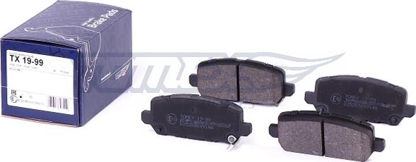 TOMEX brakes TX 19-99 - Гальмівні колодки, дискові гальма autocars.com.ua