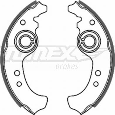 TOMEX brakes TX 20-01 - Комплект тормозных колодок, барабанные autodnr.net