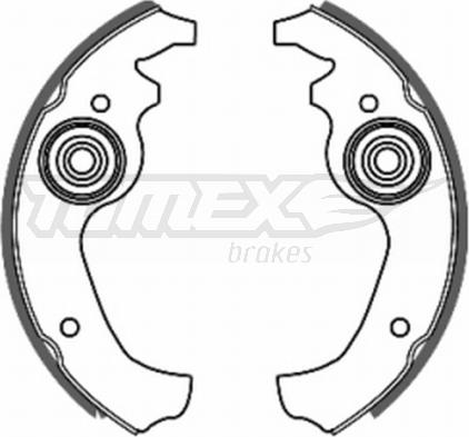 TOMEX brakes TX 20-02 - Комплект тормозных колодок, барабанные autodnr.net