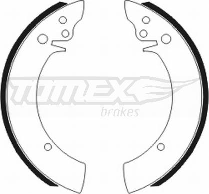 TOMEX brakes TX 20-04 - Комплект гальм, барабанний механізм autocars.com.ua