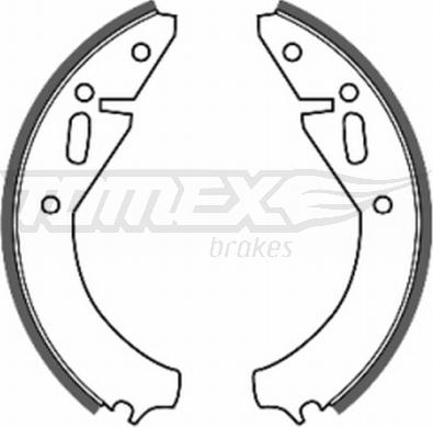 TOMEX brakes TX 20-07 - Комплект тормозных колодок, барабанные autodnr.net