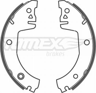 TOMEX brakes TX 20-08 - Комплект тормозных колодок, барабанные autodnr.net