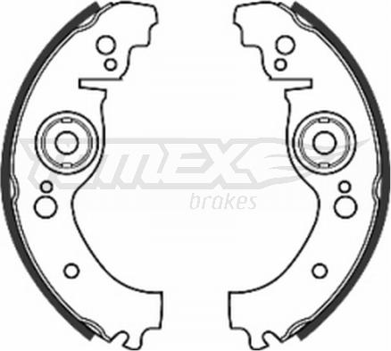 TOMEX brakes TX 20-10 - Комплект гальм, барабанний механізм autocars.com.ua