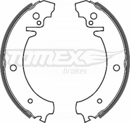 TOMEX brakes TX 20-11 - Комплект гальм, барабанний механізм autocars.com.ua