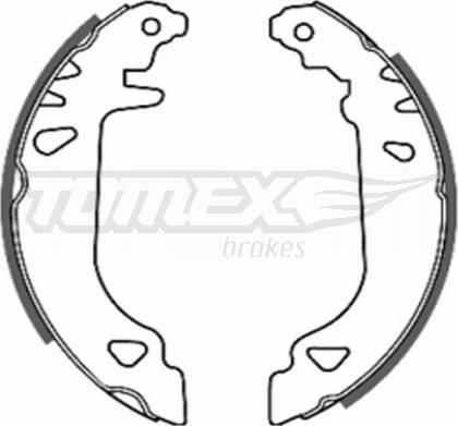 TOMEX brakes TX 20-19 - Комплект тормозных колодок, барабанные autodnr.net