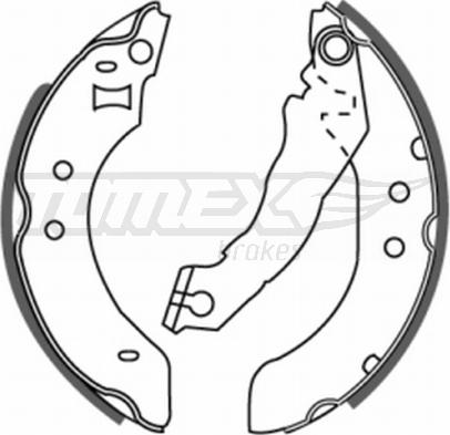 TOMEX brakes TX 20-20 - Комплект гальм, барабанний механізм autocars.com.ua