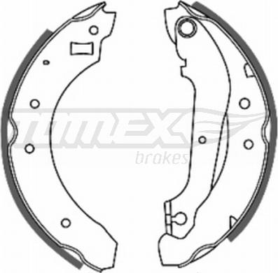 TOMEX brakes TX 20-21 - Комплект гальм, барабанний механізм autocars.com.ua