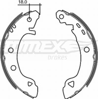 TOMEX brakes TX 20-22 - Комплект гальм, барабанний механізм autocars.com.ua