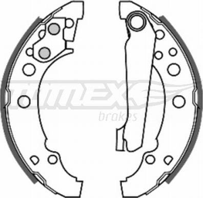 TOMEX brakes TX 20-23 - Комплект гальм, барабанний механізм autocars.com.ua