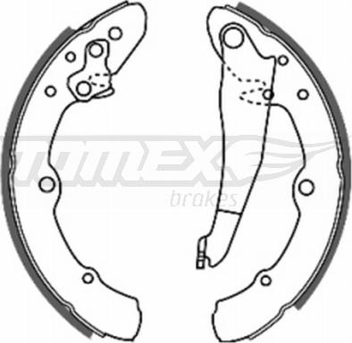 TOMEX brakes TX 20-25 - Комплект гальм, барабанний механізм autocars.com.ua