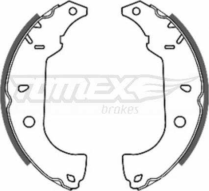 TOMEX brakes TX 20-26 - Комплект гальм, барабанний механізм autocars.com.ua