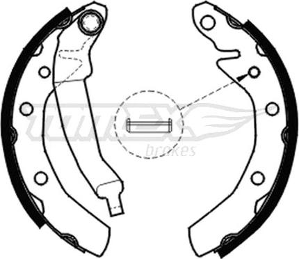 TOMEX brakes TX 20-30 - Комплект тормозных колодок, барабанные autodnr.net