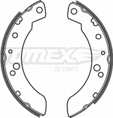 TOMEX brakes TX 20-33 - Комплект гальм, барабанний механізм autocars.com.ua