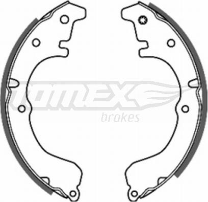 TOMEX brakes TX 20-39 - Комплект тормозных колодок, барабанные autodnr.net