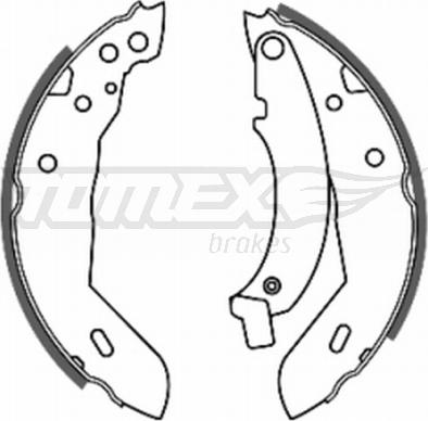 TOMEX brakes TX 20-40 - Комплект гальм, барабанний механізм autocars.com.ua