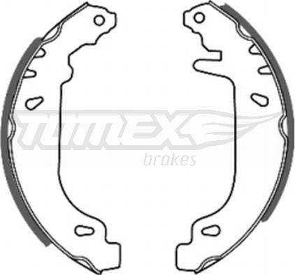 TOMEX brakes TX 20-41 - Комплект гальм, барабанний механізм autocars.com.ua